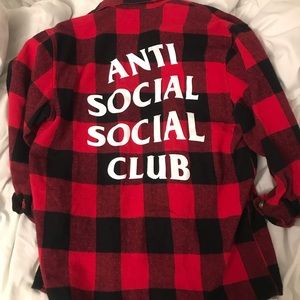 AntiSocial Social Club RED FLANNEL